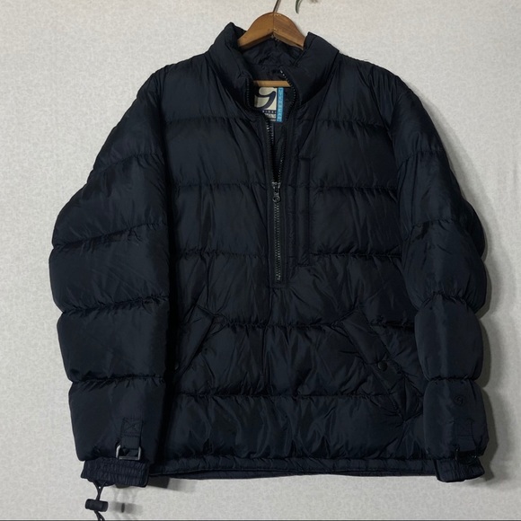 Black half zip puffer jacket - Picture 1 of 4